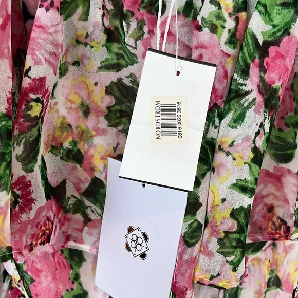 NWT Wayf women’s floral Lira midi Dress. Size Medium - Picture 9 of 12